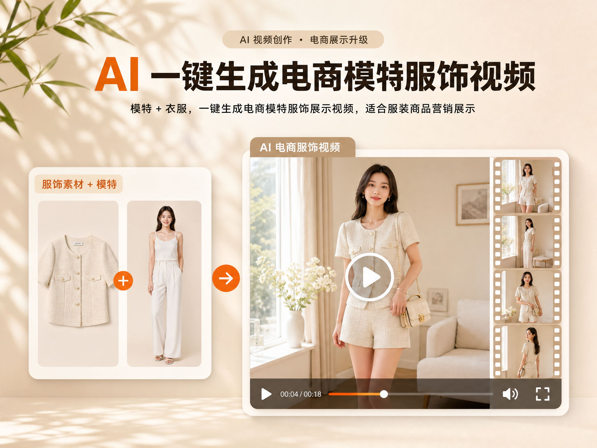 模特换装